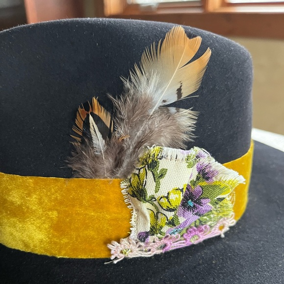 Vintage Custom Handcrafted 5X Beaver Hat Black Size 7-1/4 - Picture 3 of 16